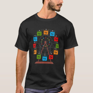 T-shirt Ferrous Wheel Fe Science Lover Funny Chimie Stu
