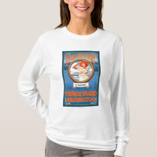 T-shirt Ferry d'équitation de femme - île de Vashon,