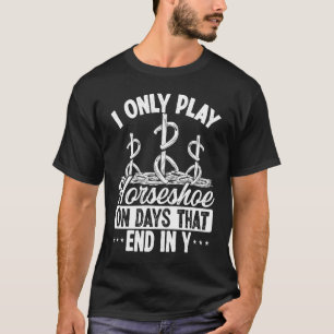 T-shirt Fers à cheval les jours qui finissent en y Lancer
