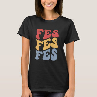 T-shirt Fes Ville Groovy Rétro