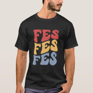 T-shirt Fes Ville Groovy Rétro