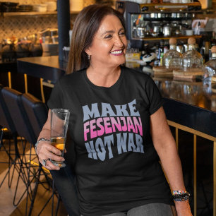 T-shirt Fesenjan pas la guerre   Drôle cadeau persan