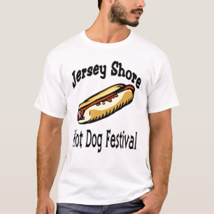 T-shirt Fest de hot-dog de rivage du Jersey