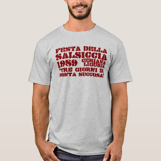 T-shirt Fest T de saucisse de Ceriana (Devant)