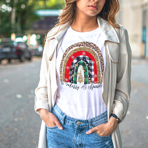 T-shirt Festif mignon Rustique Plaid Poster de animal arc-