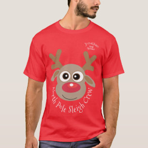 T-shirt Festif moderne Famille de Noël Amusants