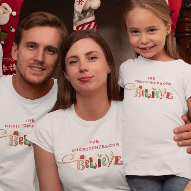 T-shirt Festif Noël Spirit Nom de famille CROYEVE (Créateur téléchargé)