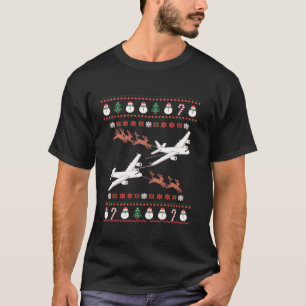 T-shirt Festif Reindeer d'avion laide Sweater de Noël P