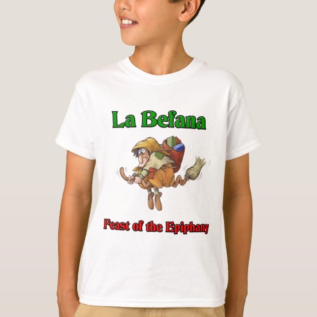 T-shirt Festin de Befana de La (sorcière de Noël) de (Devant)