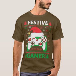 T-shirt Festiny Funny Ugly Sweater contrôleur de jeu Père