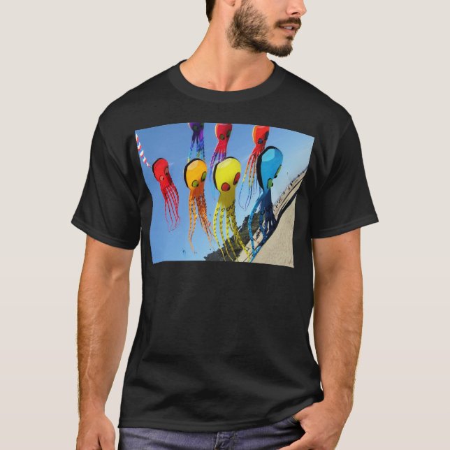 T-shirt Festival de cerf-volant de ville de Lincoln dans (Devant)
