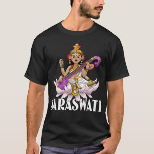 T-shirt Festival de Diwali de la déesse hindoue de Saraswa