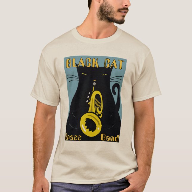 T-shirt Festival de Jazz, Black Cats, Brass Band (Devant)