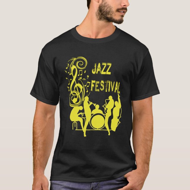 T-shirt Festival de Jazz et de Blues Nouvelle-Orléans Tee  (Devant)