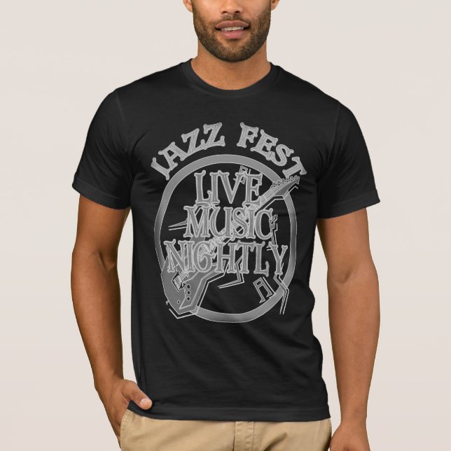 T-shirt Festival de Jazz Live Music Grey (Devant)