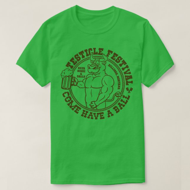T-shirt festival de testicules (Design devant)