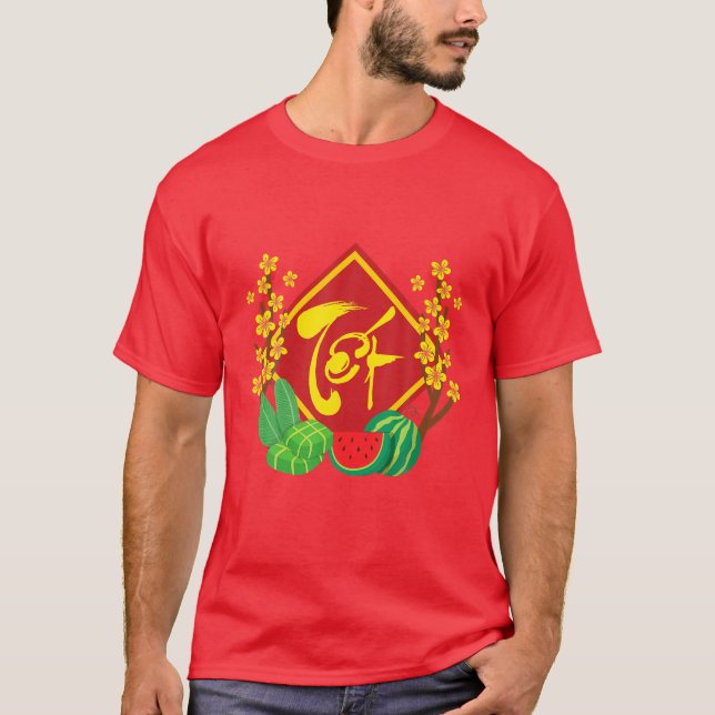 T-shirt Festival des Tets | Chuc Mung Nam Moi Vietnamien N (Devant)