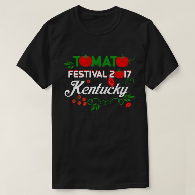 T-shirt Festival des tomates 2017 Kentucky  (Design devant)