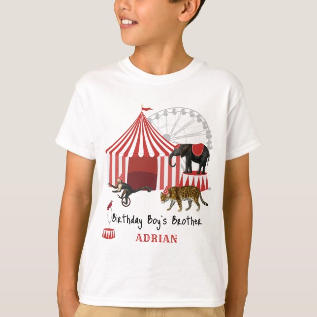 T-shirt Festival du Carnaval Big Top Anniversaire Thème (Devant)