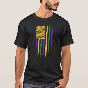 T-shirt Festival du drapeau américain Mardi Gras