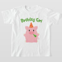 Festive Cochon fille anniversaire