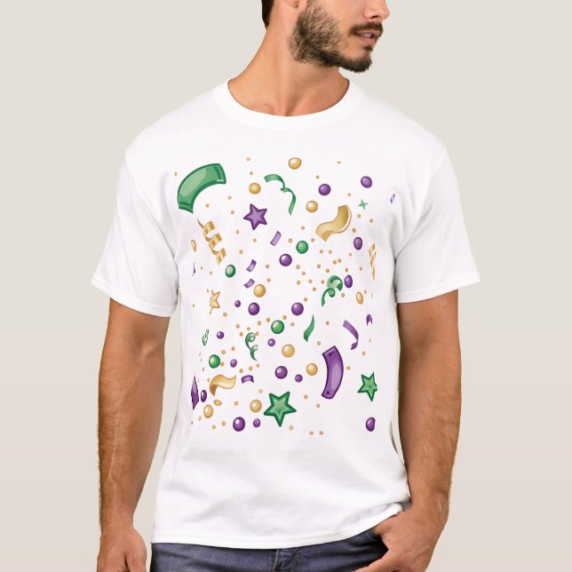 T-shirt Festive Colorful Confetti Elements (Devant)