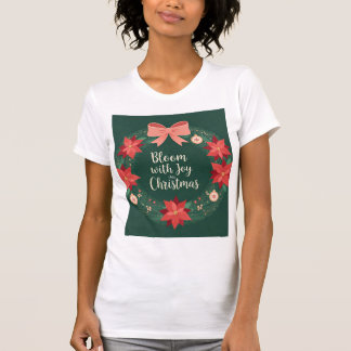 T-shirt Festive couronne florale