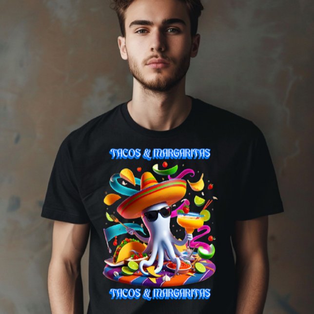 T-shirt Festive Fiesta Flavours tacos et margaritas (Créateur téléchargé)