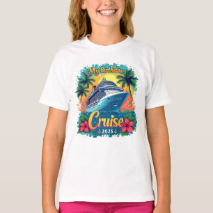 T-shirt Festive My Birthday Cruise Ship Party 2025