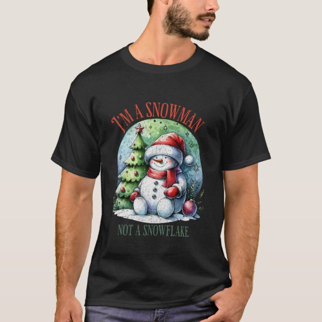 T-shirt Festive Snowman et Holiday Cheer (Devant)