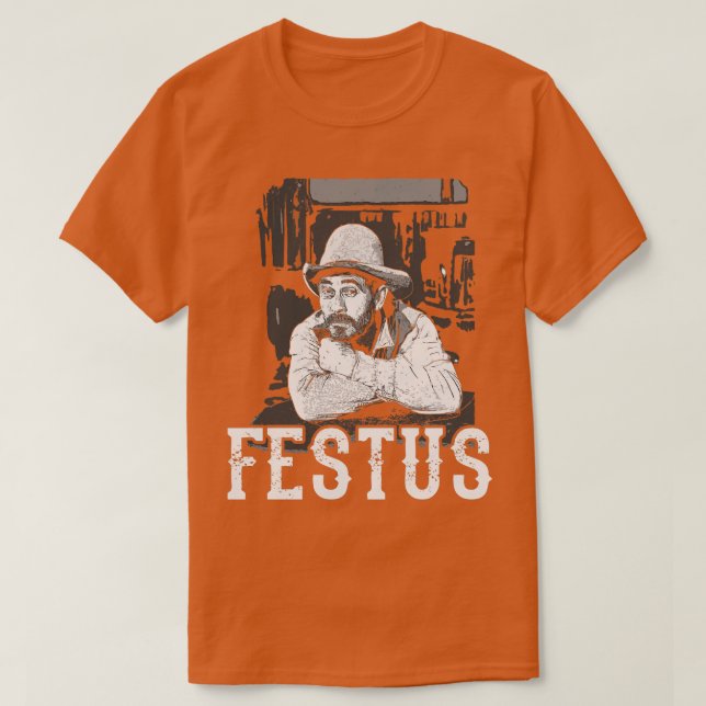 T-shirt Festus de la fumée de cigarette (Design devant)