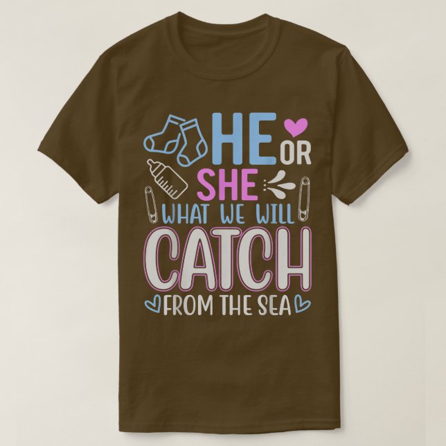 T-shirt Fétal Baby Se Événement Il Ou Elle Genre Reveilles (Design devant)