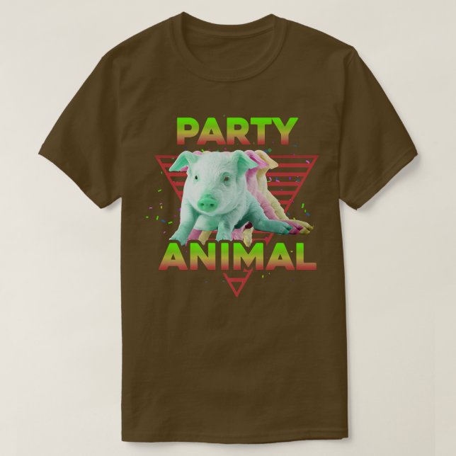 T-shirt FÊTE ANIMAL Drôle Cochon Lover Filles Garçons Enfa (Design devant)