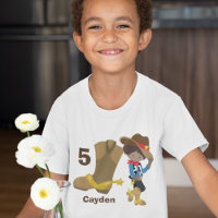 Fête Anniversaire de enfant Cowboy Personnalisée H