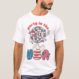 T-shirt Fête Aux États-Unis