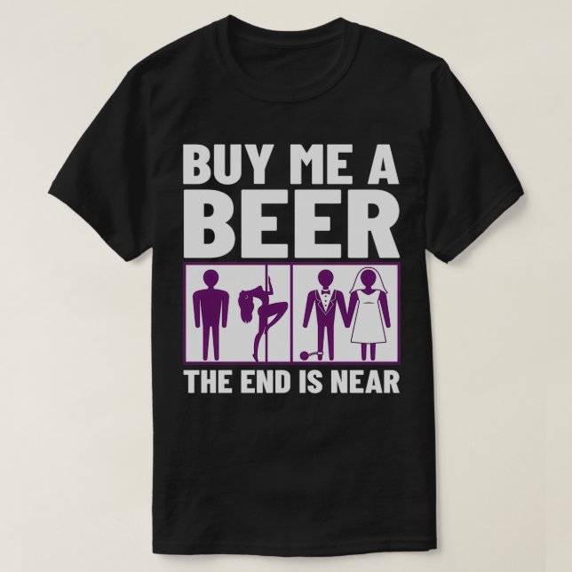 T-shirt Fête Avant Mariage Bachelor Idées de Parti 29 (Design devant)