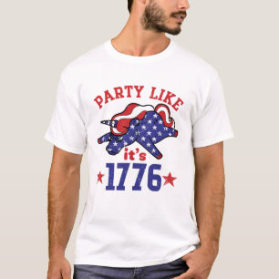 T-shirt Fête Comme c'est 1776 4 juillet drôle