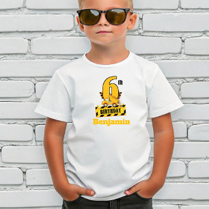 T-shirt Fête d'anniversaire 6 ans thème construction Dump