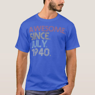 T-shirt Fête d'anniversaire 82 ans 82 ans Incroyable depui