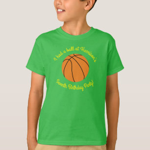 T-shirt Fête d'anniversaire de basket-ball