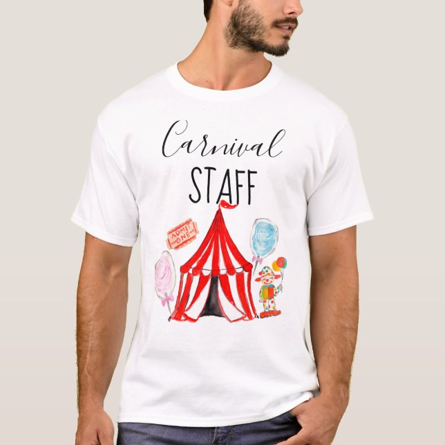 T-shirt Fête d'anniversaire de cirque de chemise de (Devant)