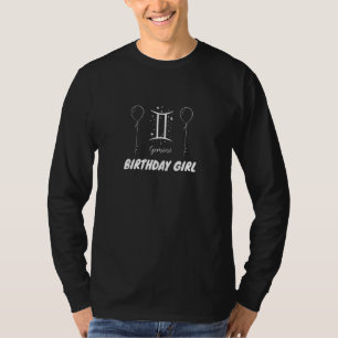 T-shirt Fête d'anniversaire de fille Signe du zodiaque Gém