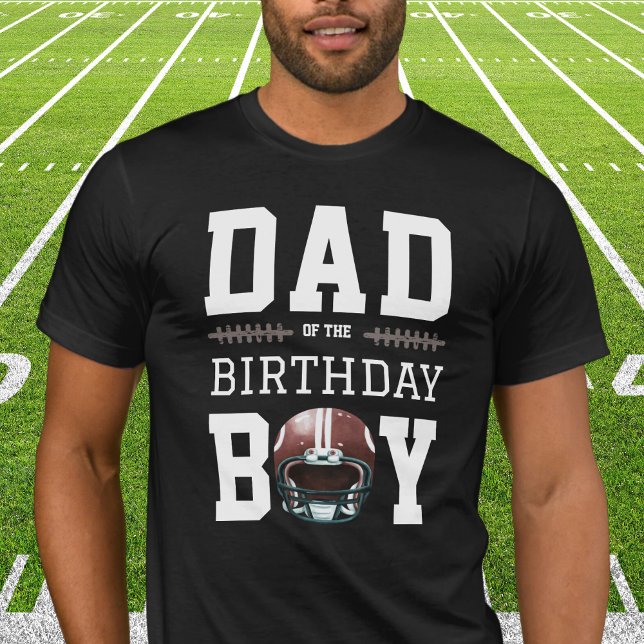T-shirt Fête d'anniversaire de football papa (Dad of the Birthday Boy - First year down football party)