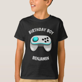 T-shirt Fête d'anniversaire de jeu vidéo moderne