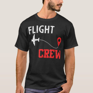 T-shirt Fête d'anniversaire de l'équipage de vol Pilote d'