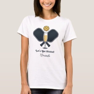 T-shirt Fête d'anniversaire de pickleball « Let's Get Pick