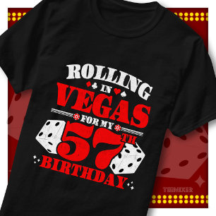 T-shirt Fête d'anniversaire de Rolling In Vegas pour ses 5