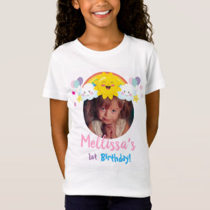 T-Shirt Fête d'anniversaire d'enfants de photo de nuage e