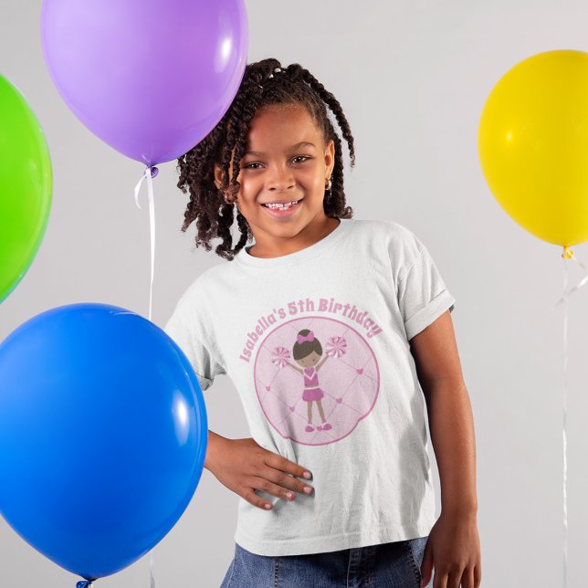 T-Shirt Fête d'anniversaire des filles afro-américaines (Créateur téléchargé)