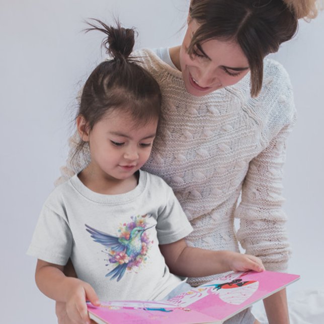 T-Shirt Fête d'anniversaire des Hummingbirds Floral Bouque (Créateur téléchargé)
